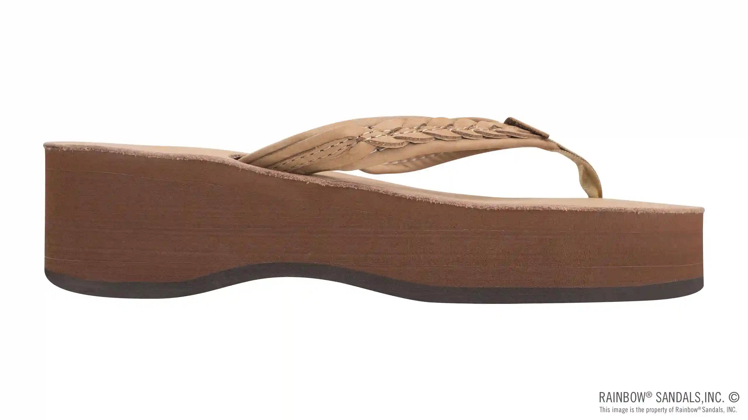Madison Six Layer Wedge with a 3/4 Medium Braided Strap - Image 19
