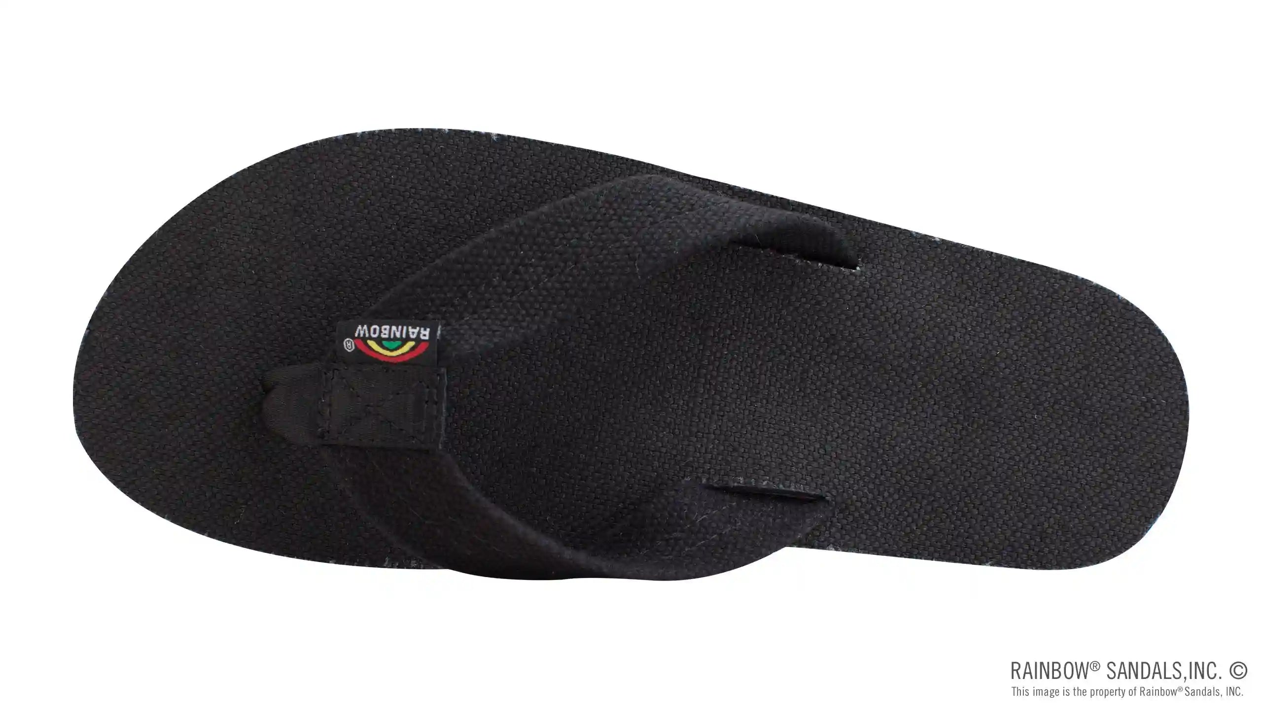 The Rastafarian - Single Layer Black Hemp with Rasta Mid Sole - Image 3