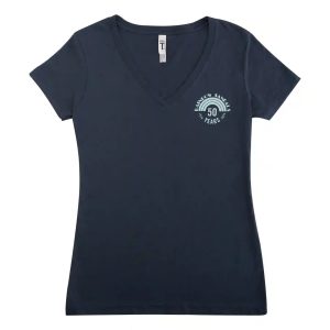 Ladies' V-Neck T-Shirt 50 Year Anniversary