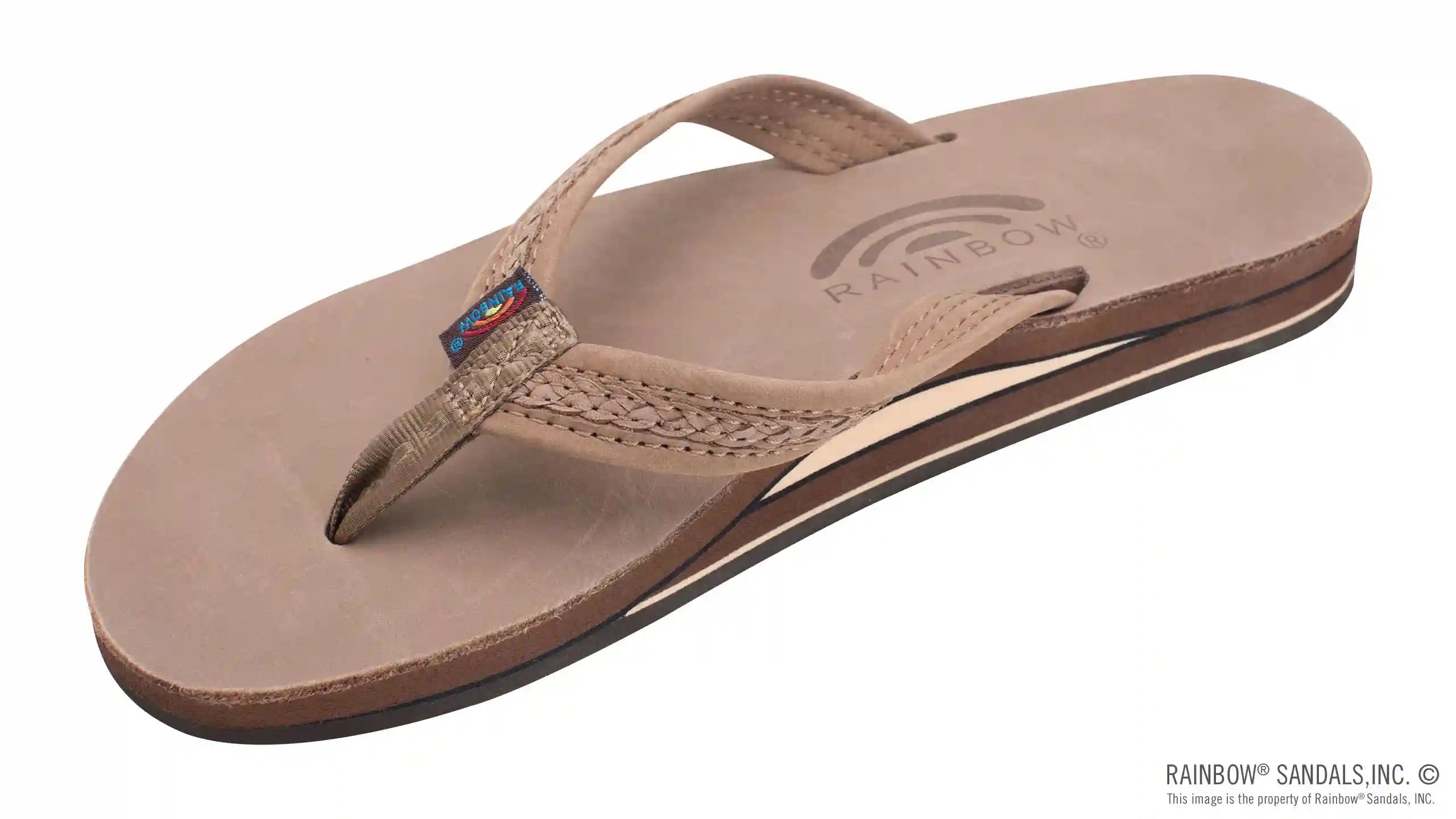 The Willow – Double Layer Arch Support Premier Leather with Inset Double Braided 3/4 Medium Strap - Image 6