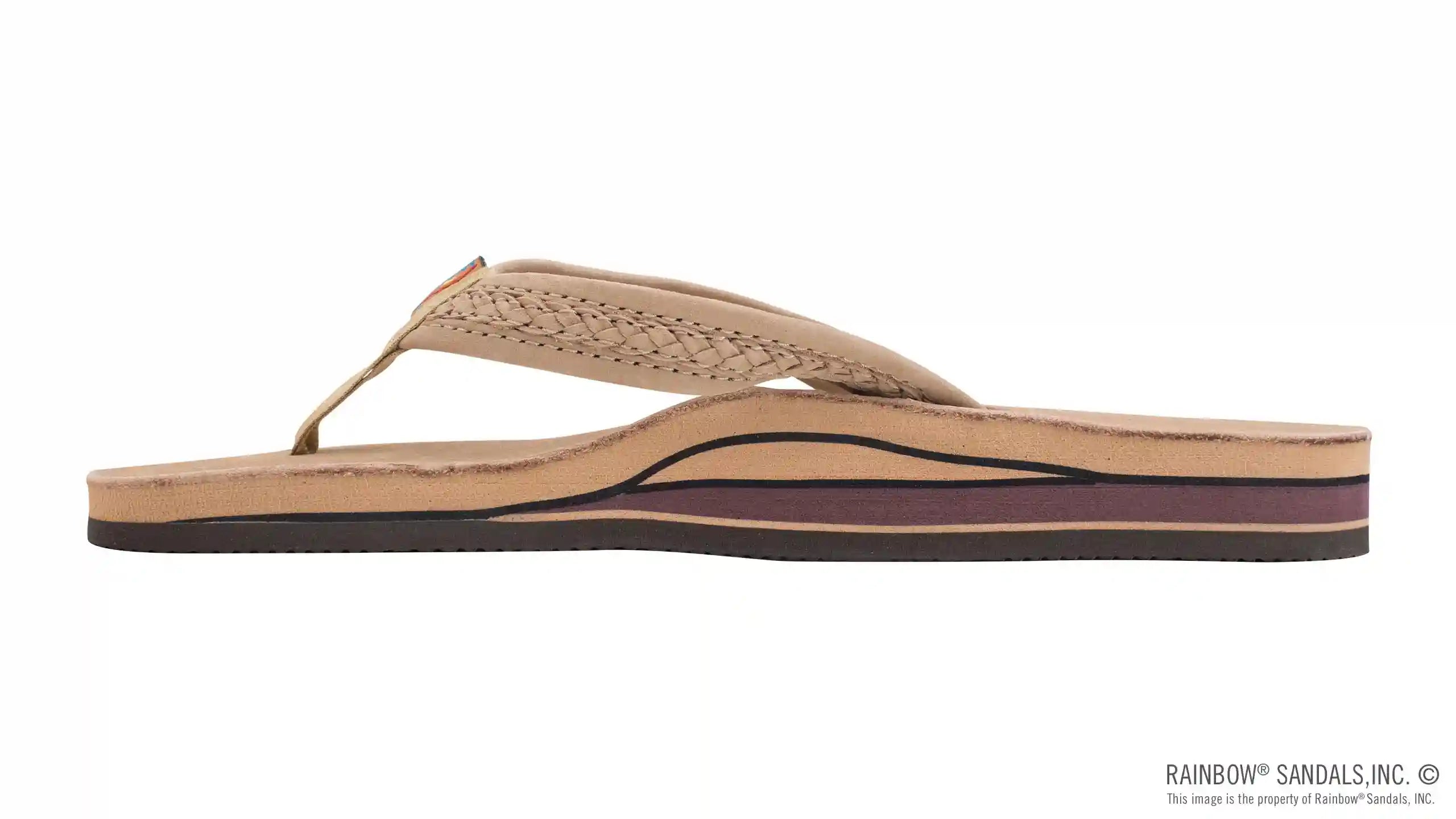 The Willow – Double Layer Arch Support Premier Leather with Inset Double Braided 3/4 Medium Strap - Image 27