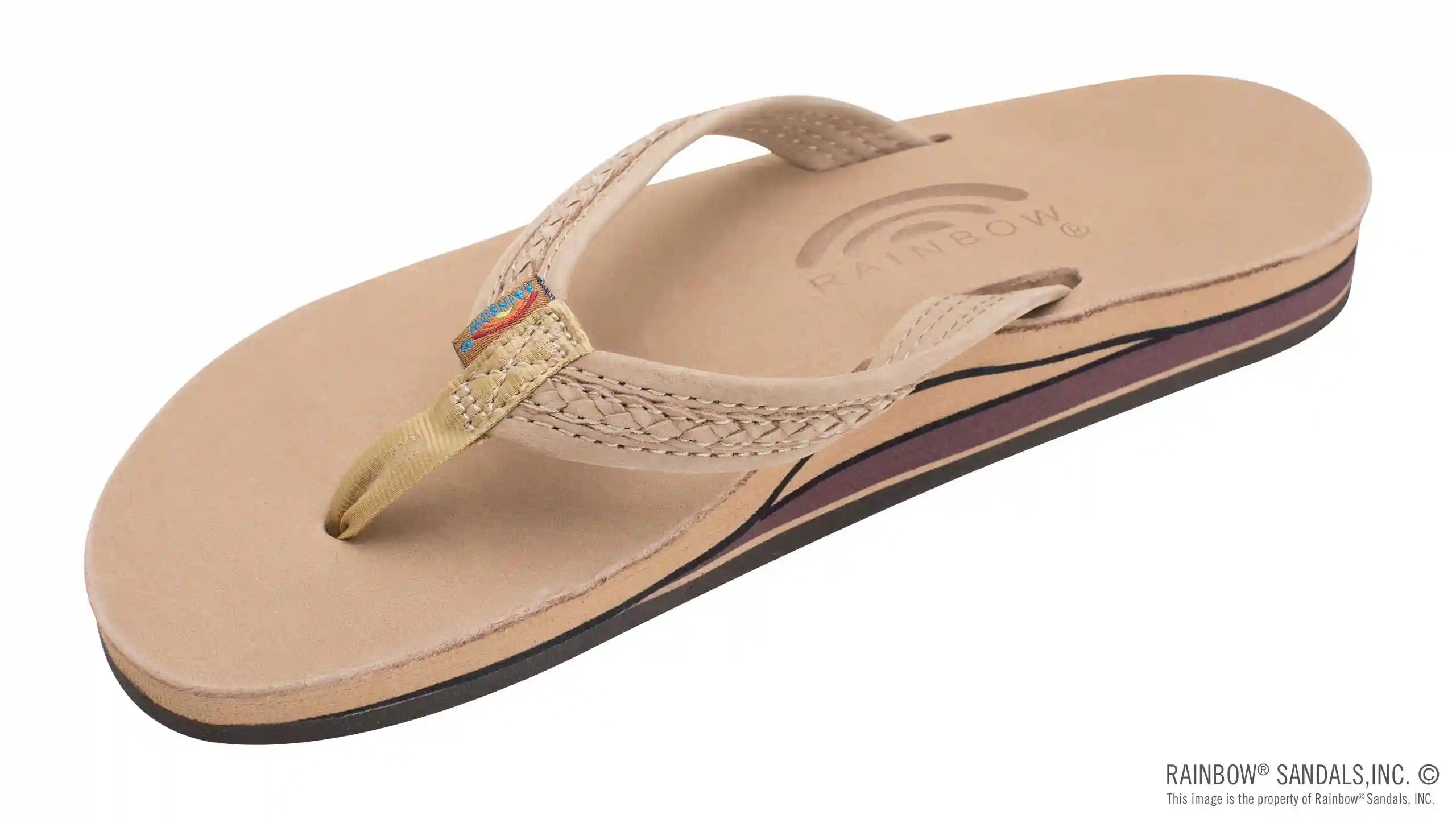 The Willow – Double Layer Arch Support Premier Leather with Inset Double Braided 3/4 Medium Strap - Image 26