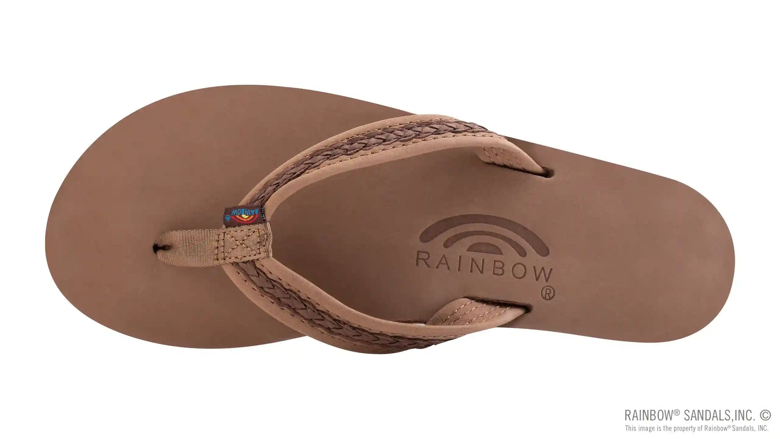The Willow – Double Layer Arch Support Premier Leather with Inset Double Braided 3/4 Medium Strap - Image 3