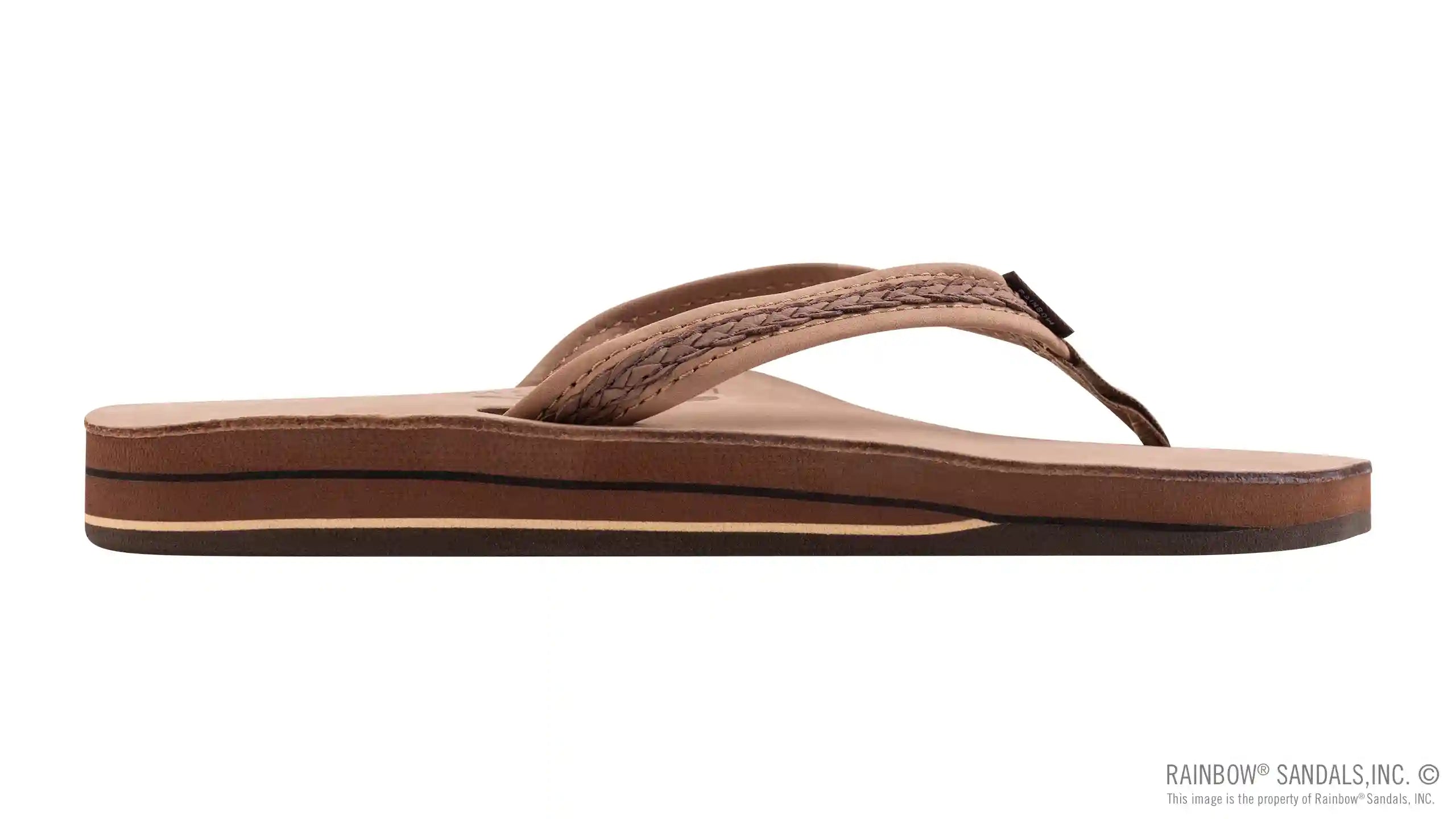 The Willow – Double Layer Arch Support Premier Leather with Inset Double Braided 3/4 Medium Strap - Image 4