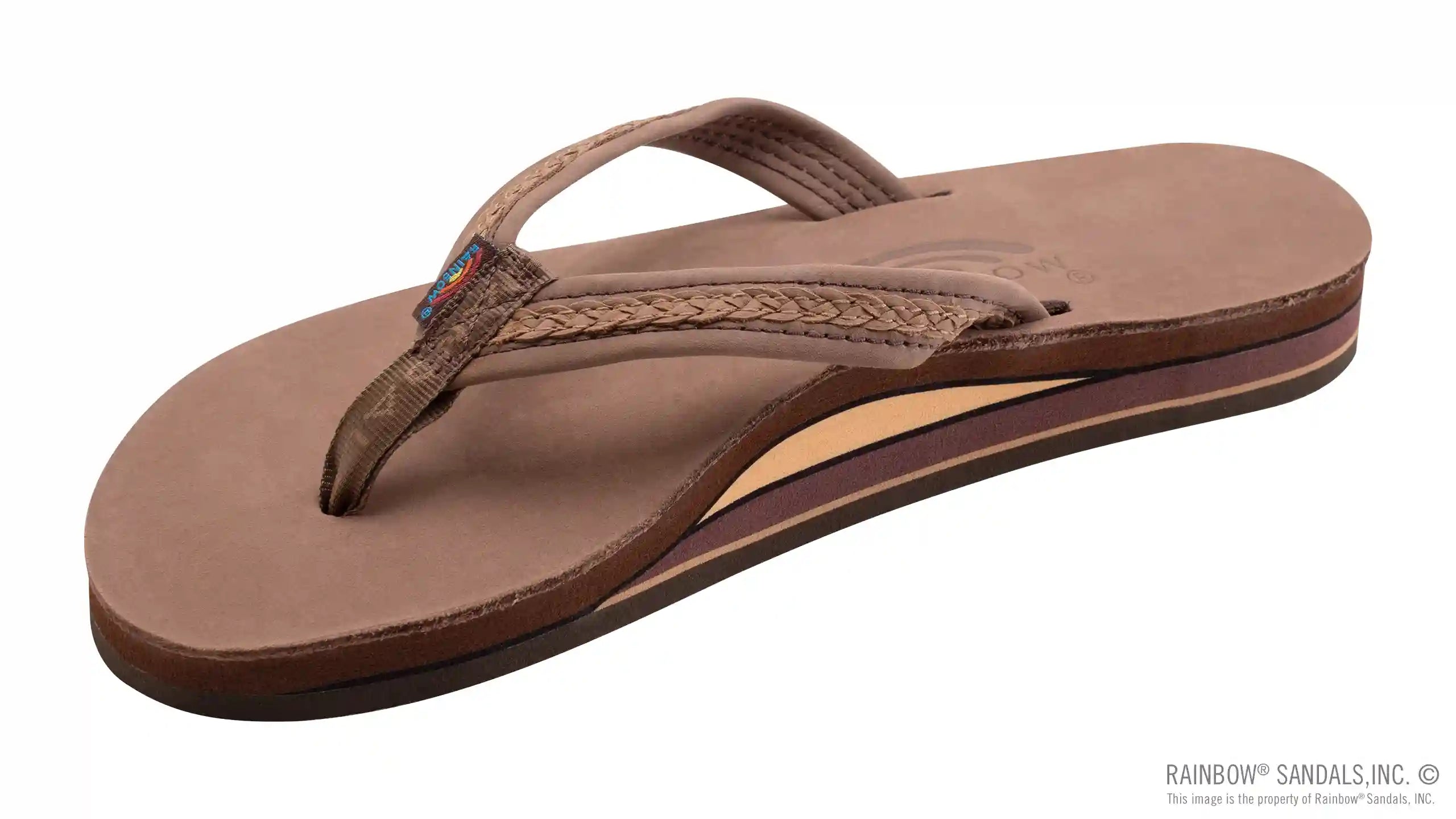 The Willow – Double Layer Arch Support Premier Leather with Inset Double Braided 3/4 Medium Strap - Image 11